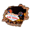 Adesivo Decorativo Buraco 3D Las Vegas