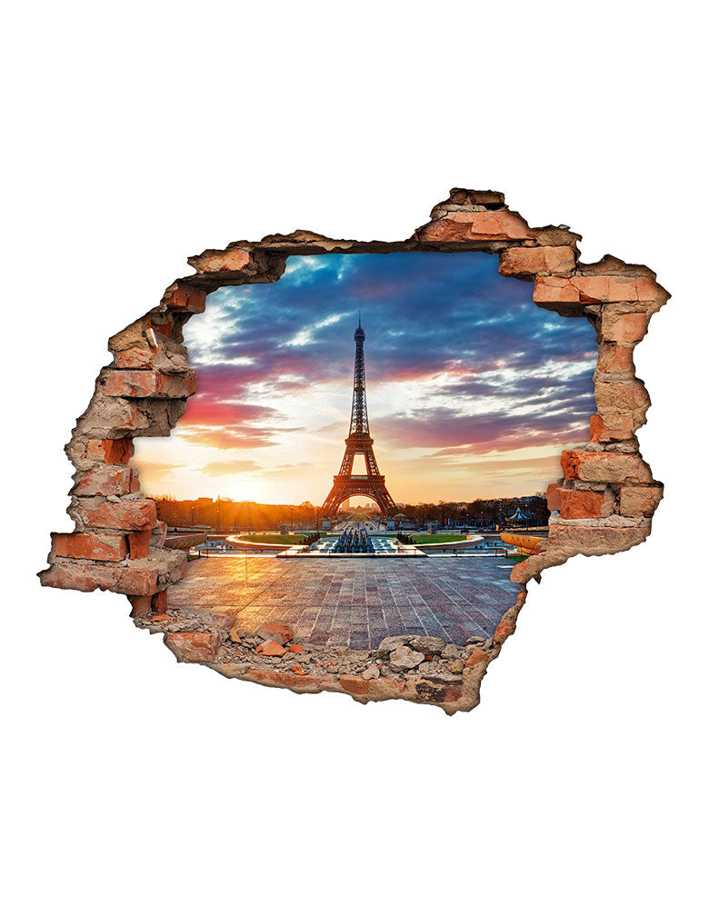 Adesivo Decorativo Buraco 3D Paris