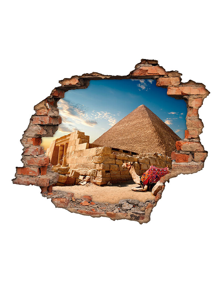 Adesivo Decorativo Buraco 3D Pirâmide