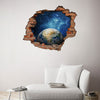 Adesivo Decorativo Buraco 3D Planeta Terra