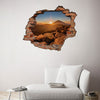 Adesivo Decorativo Buraco 3D Pôr do Sol
