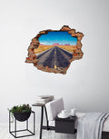 Adesivo Decorativo Buraco 3D Rota 66