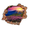 Adesivo Decorativo Buraco 3D Sol nas Montanhas