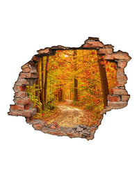 Adesivo Decorativo Buraco 3D Trilha na Floresta