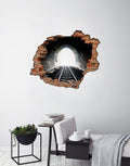Adesivo Decorativo Buraco 3D Túnel