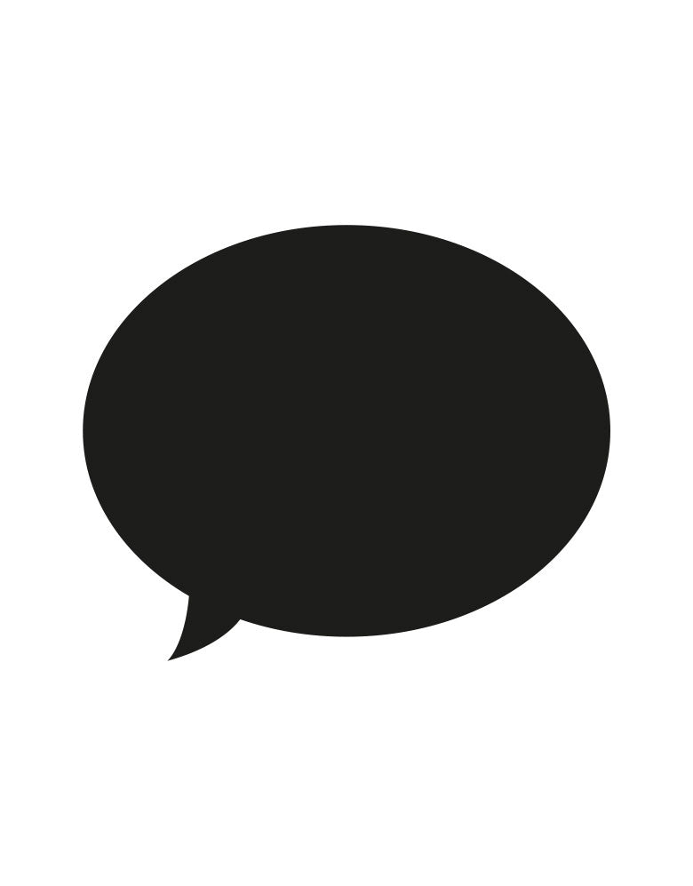 Adesivo de Lousa Formas Balão de fala