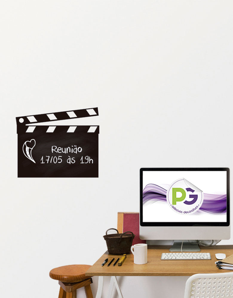 Adesivo de Lousa Formas Claquete