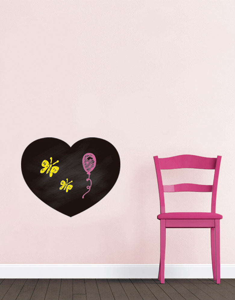 Adesivo de Lousa Formas Coração