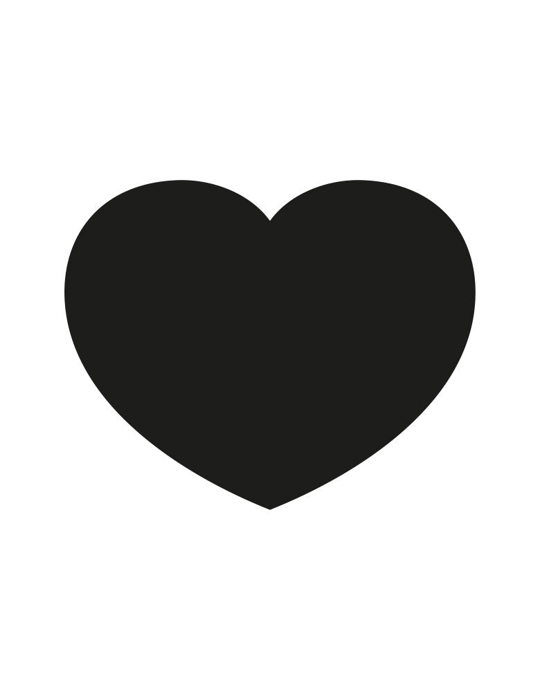 Adesivo de Lousa Formas Coração