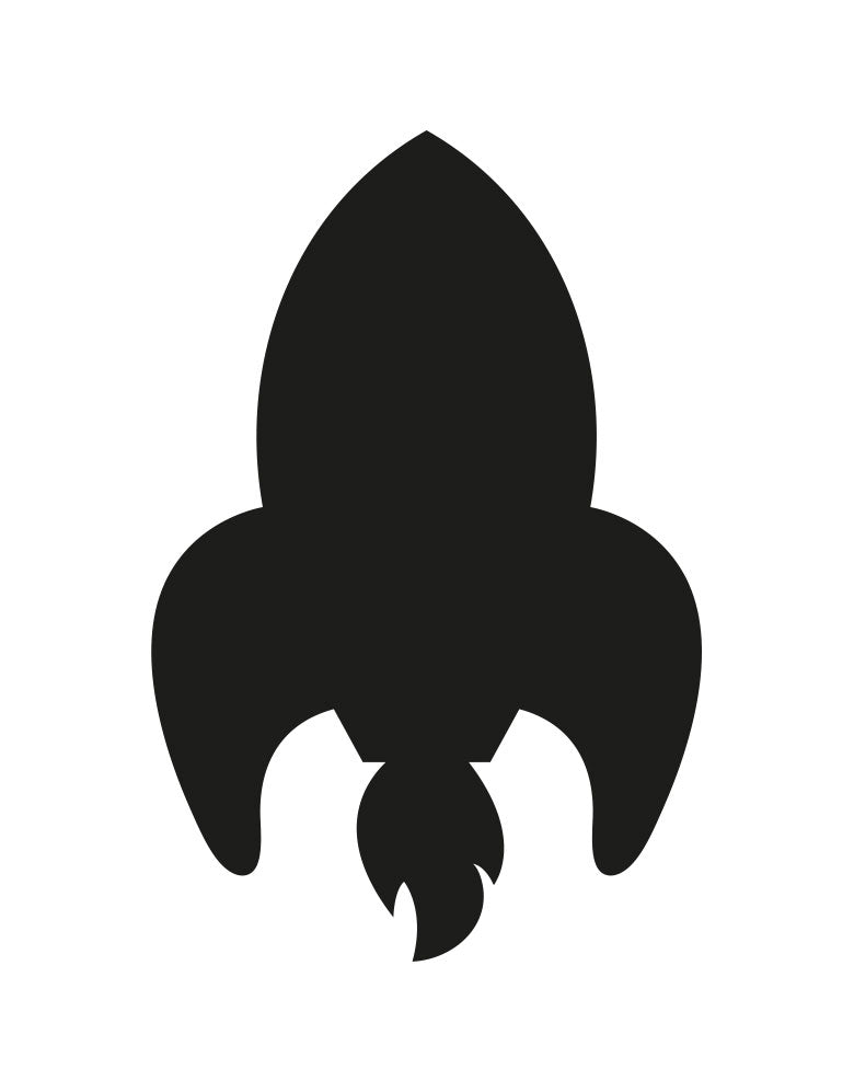 Adesivo de Lousa Formas Foguete