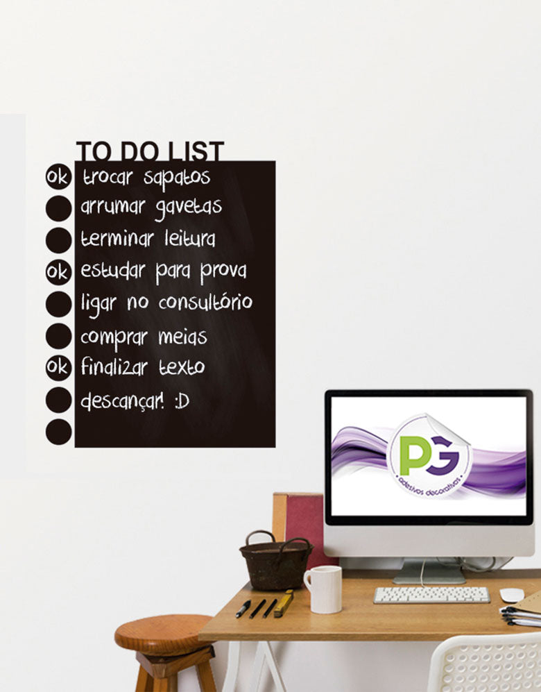 Adesivo de Lousa Formas Lista de Tarefas
