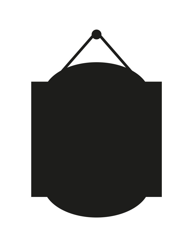 Adesivo de Lousa Formas Placa