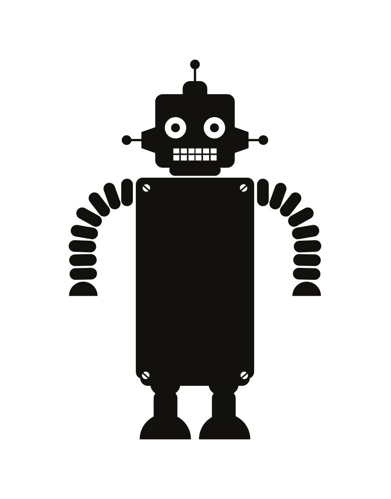 Adesivo de Lousa Formas Robô