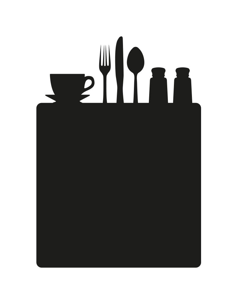 Adesivo de Lousa Formas Talheres