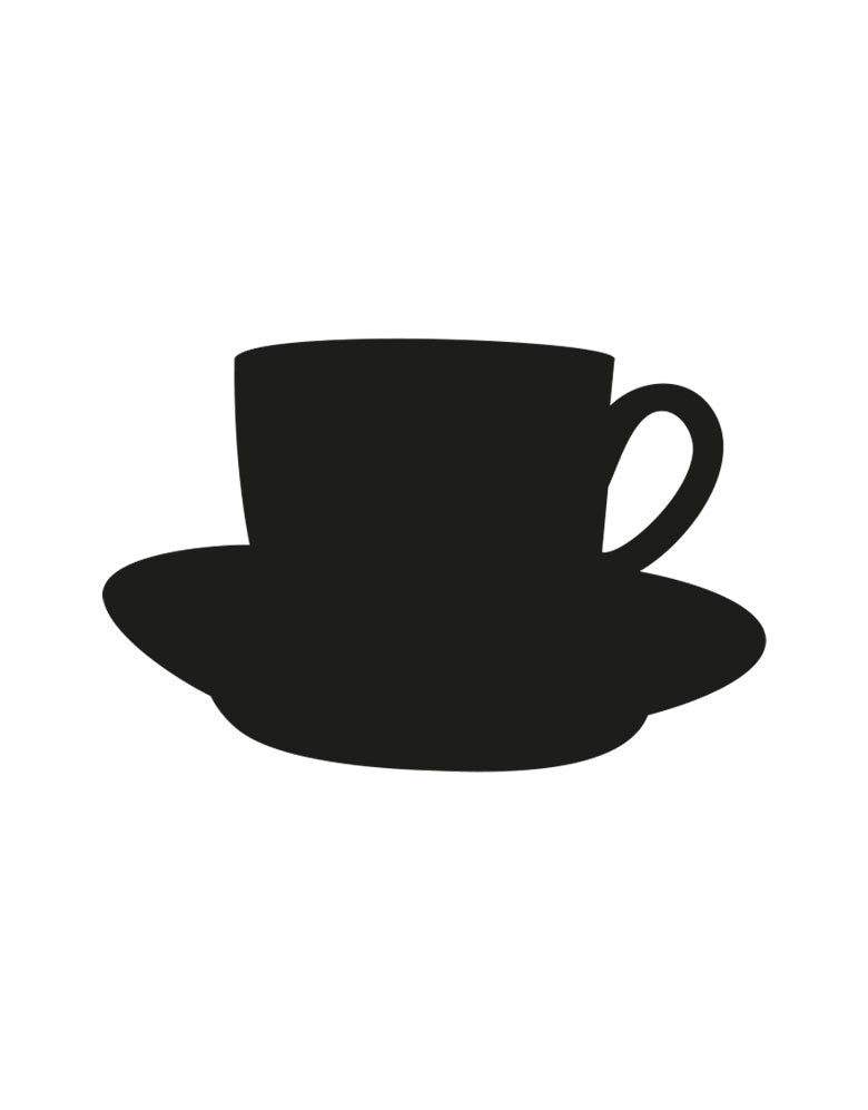 Adesivo de Lousa Formas Xícara de Café