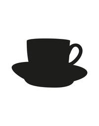 Adesivo de Lousa Formas Xícara de Café