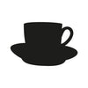 Adesivo de Lousa Formas Xícara de Café