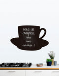 Adesivo de Lousa Formas Xícara de Café