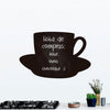 Adesivo de Lousa Formas Xícara de Café