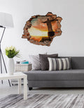 Adesivo Decorativo Buraco 3D Cristo Redentor