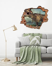 Adesivo Decorativo Buraco 3D Dino