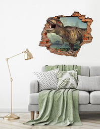 Adesivo Decorativo Buraco 3D Dino