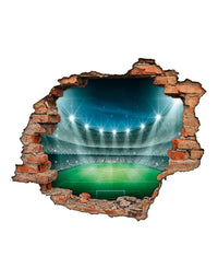 Adesivo Decorativo Buraco 3D Estádio de Futebol