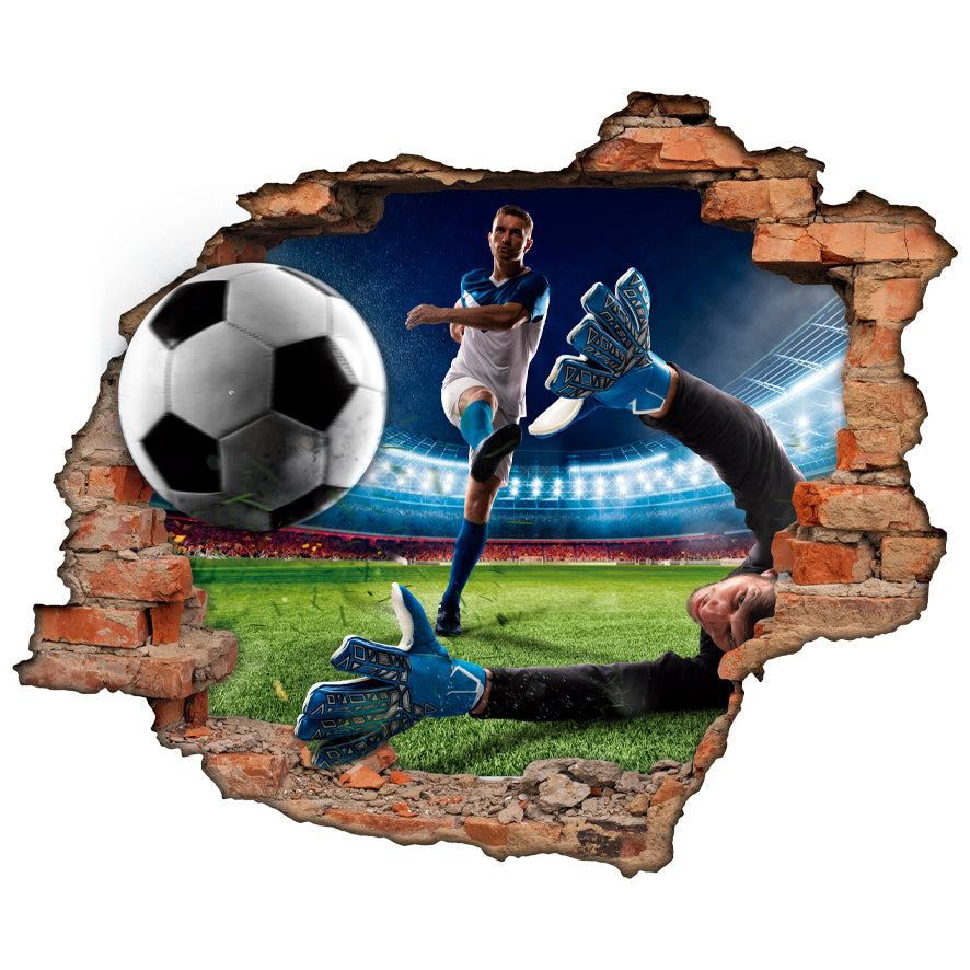 Adesivo Decorativo Buraco 3D Futebol