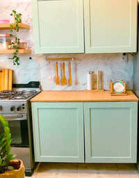 KIT DE 5 ROLOS - 1,00m x 60cm - Adesivo de Envelopamento Verde Menta Fosco