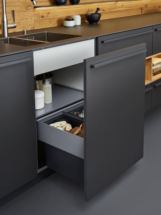 Adesivo Envelopamento para Armario e Balcão Grafite Fosco