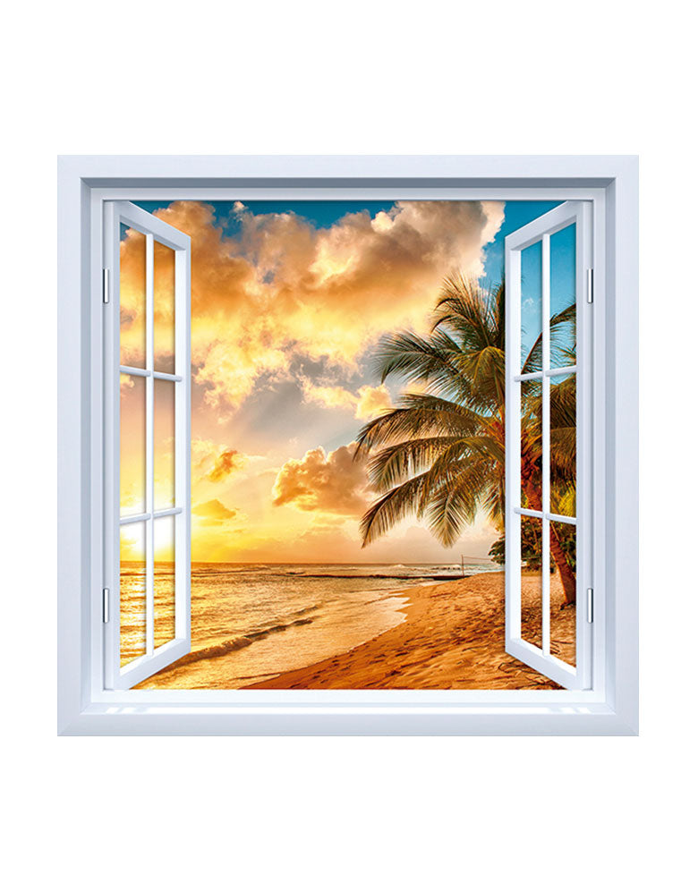 Adesivo de Janela Fim de Tarde Praiano