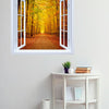 Adesivo de Janela Floresta Outonal