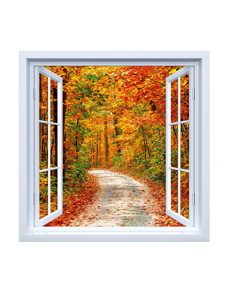 Adesivo de Janela Floresta de Outono