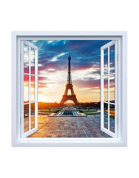 Adesivo de Janela Paris Romântica