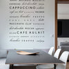 Adesivo Lettering Cafés