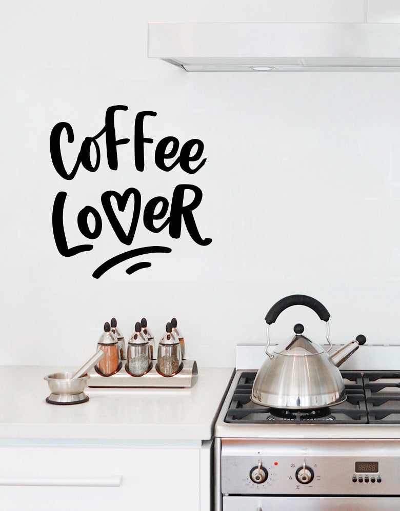 Adesivo Lettering Coffee Lover