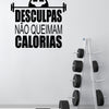 Adesivo Lettering Desculpas Não Queimam Calorias