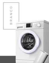 Adesivo para Máquina de Lavar Branco Brilho