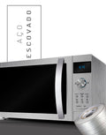 Adesivo para Microondas Escovado Inox