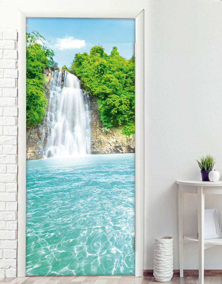 Adesivo Para Porta Cachoeira Cristalina