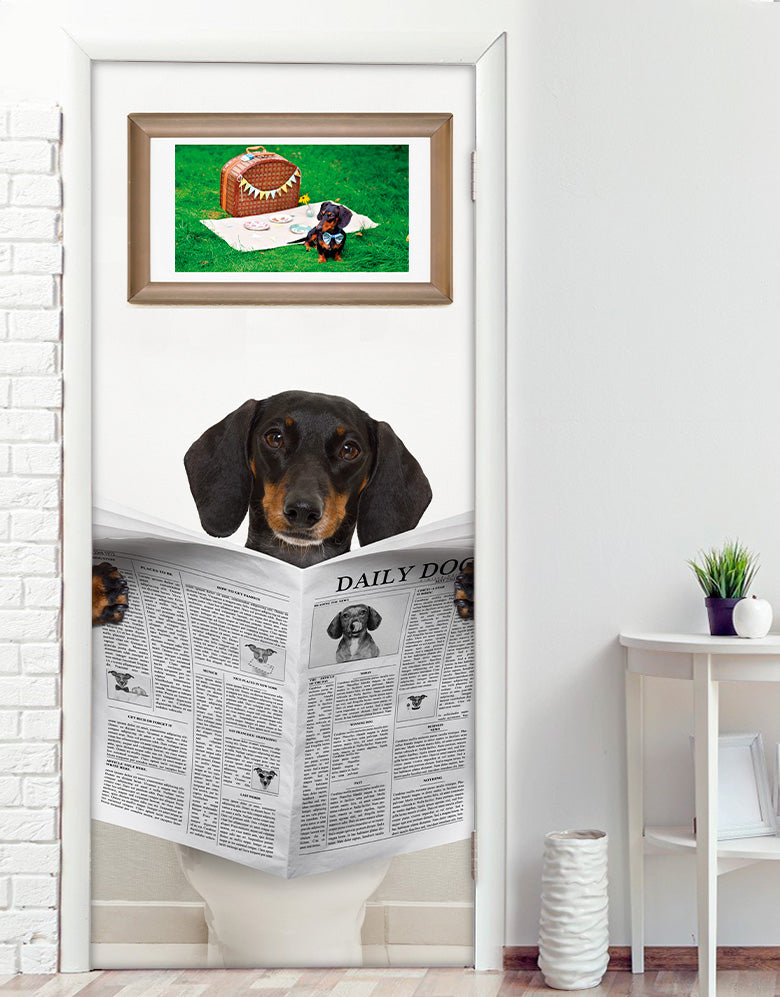 Adesivo Para Porta Cachorro Salsicha