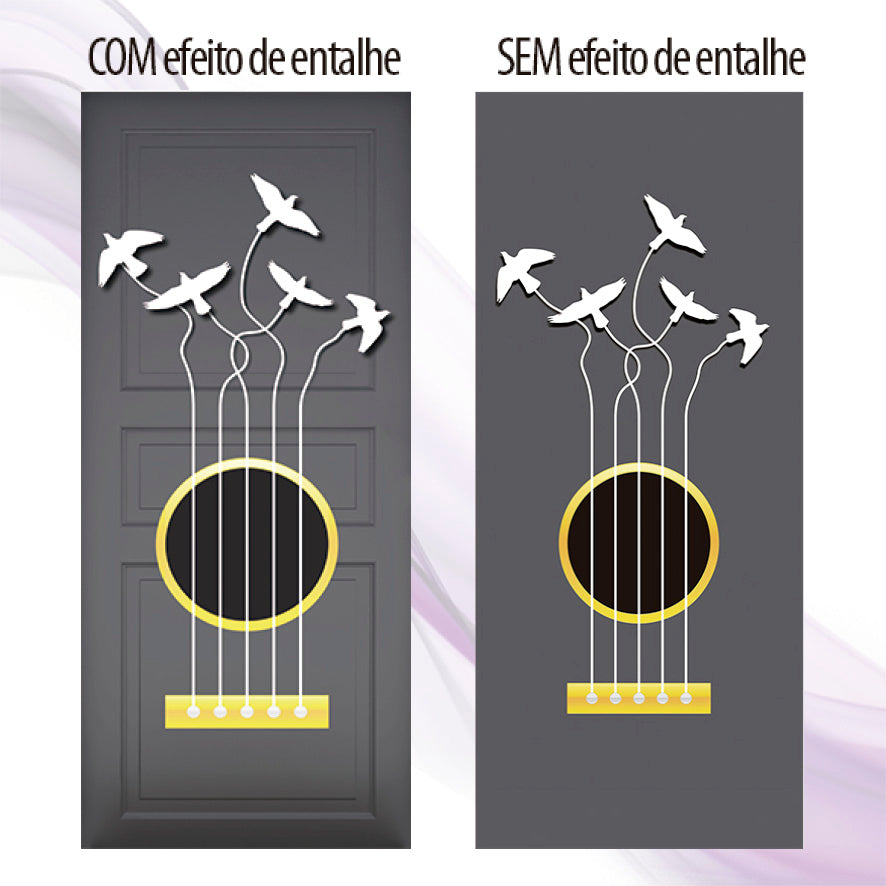 Adesivo Para Porta Cordas de Violão