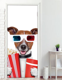Adesivo Para Porta Dog Cinema
