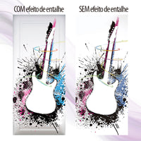 Adesivo para Porta Guitar Pop