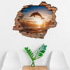 Adesivo Decorativo Buraco 3D Golfinho Saltando