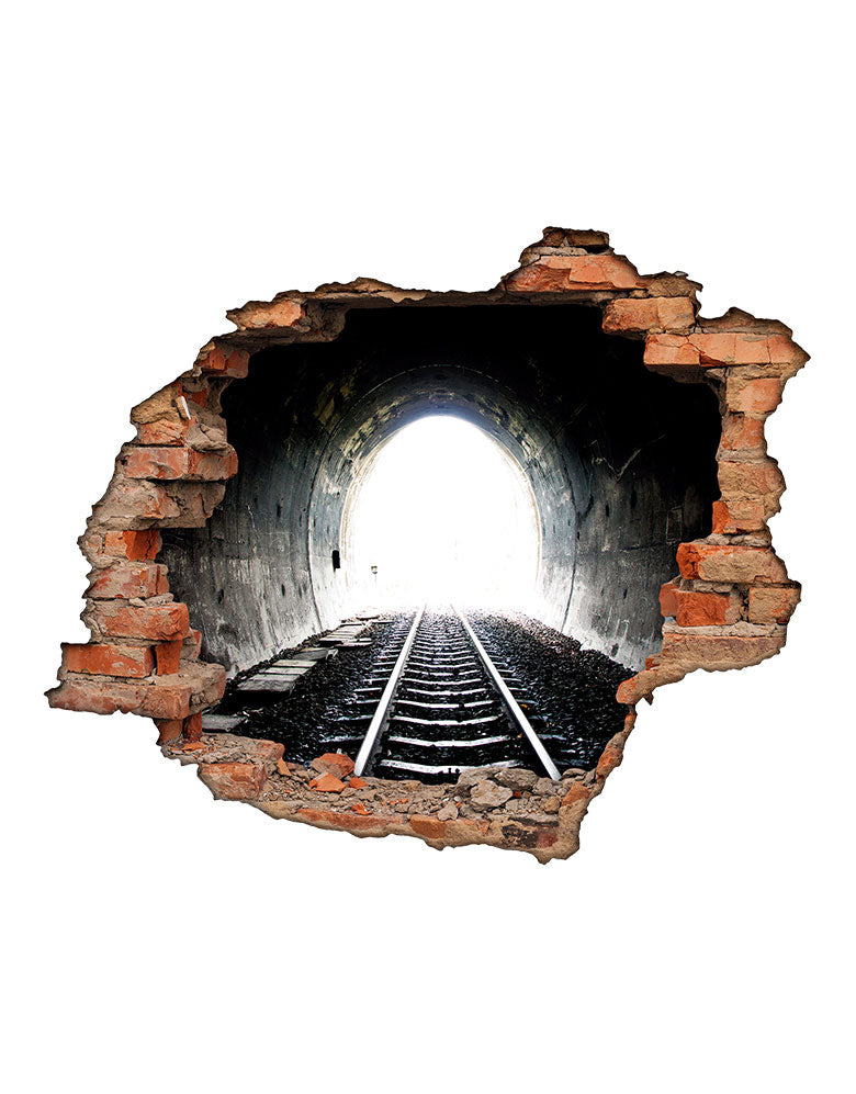 Adesivo Decorativo Buraco 3D Túnel