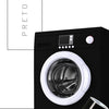 Adesivo para Máquina de Lavar Preto Brilho
