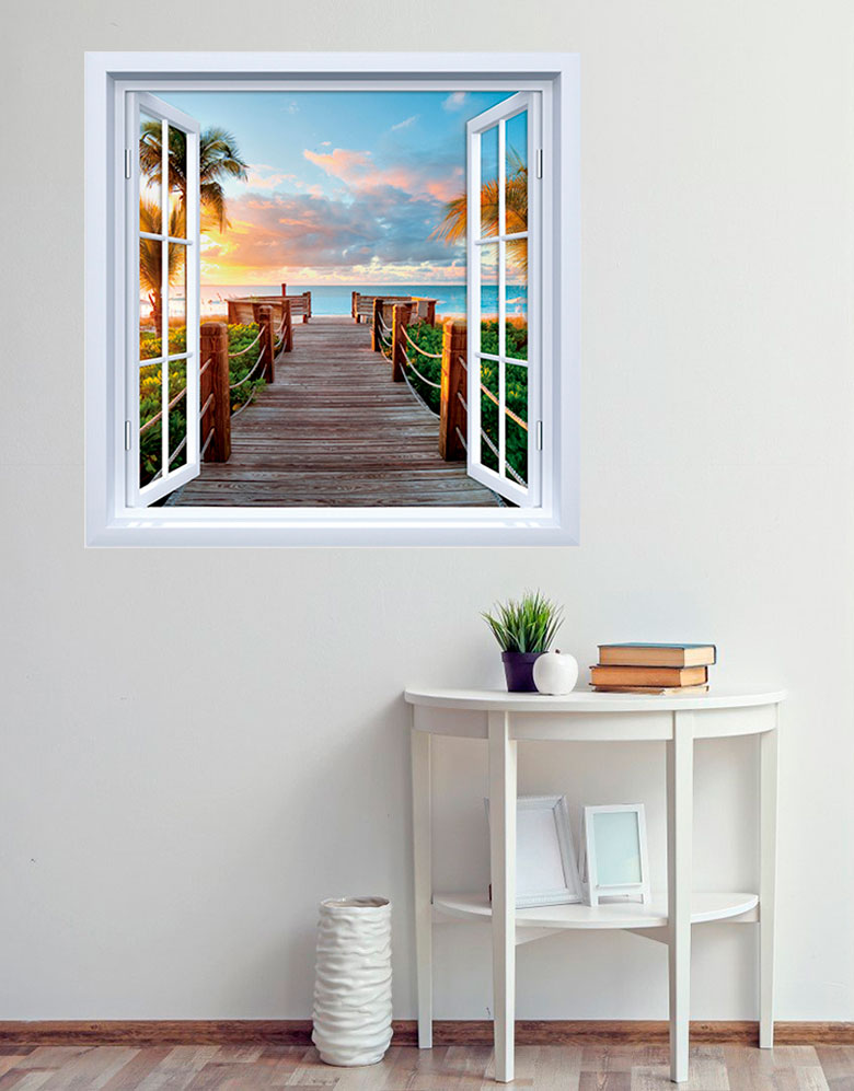 Adesivo de Janela Caminhos para o Mar