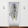 Adesivo para Porta Zebra Fashion Animals