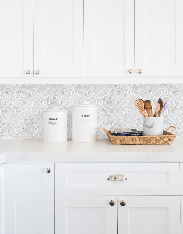 Papel de Parede Adesivo Azulejo Arabesco